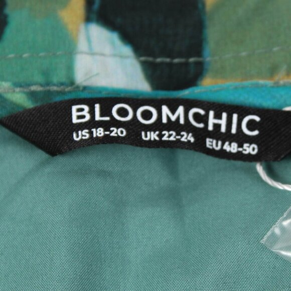 Bloomchic Floral Print Frill Trim Button Detail Blouse - NWT - 2X - Picture 9 of 12